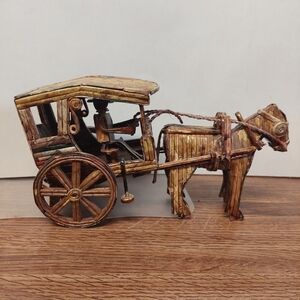 Vintage Philippines Handmade Passenger Transport Cart